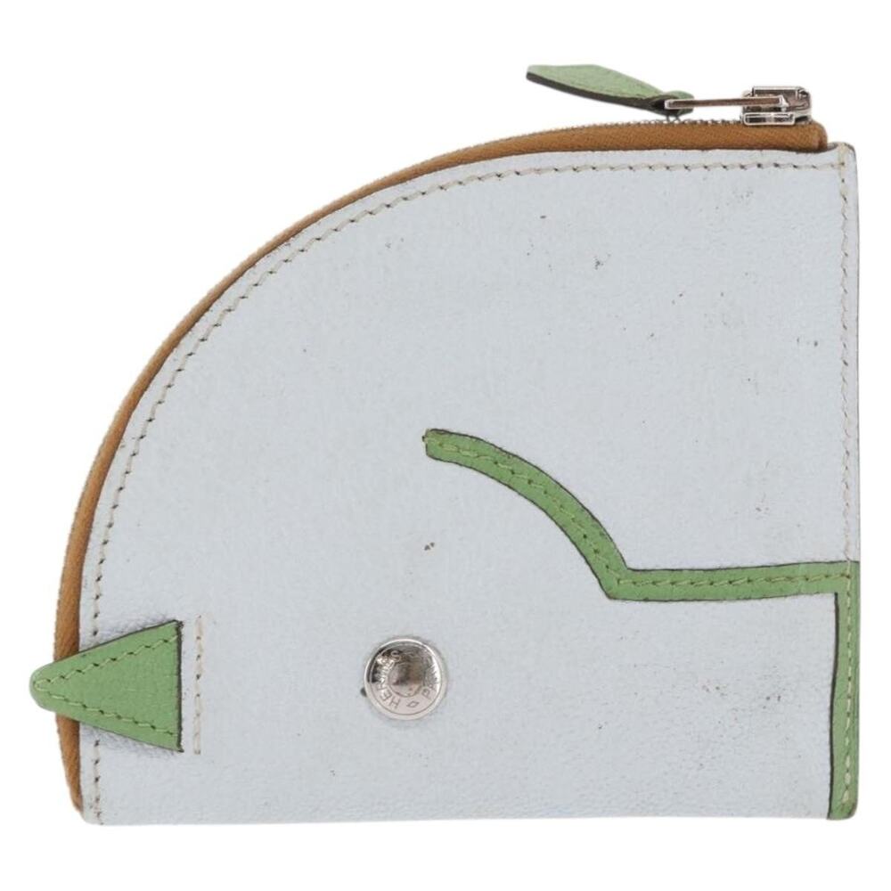Hermes Leather Paddock Coin Purse Light Blue - Picture 2 of 13